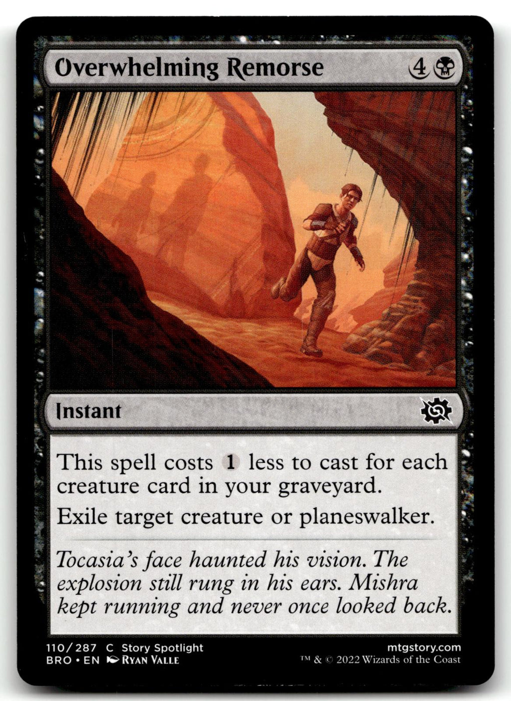 Overwhelming Remorse 110 Common The Brothers' War Magic: The Gathering Near Mint