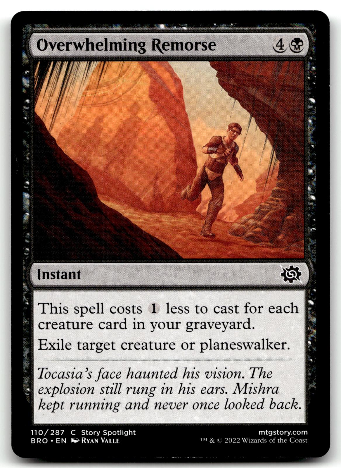 Overwhelming Remorse 110 Common The Brothers' War Magic: The Gathering Near Mint