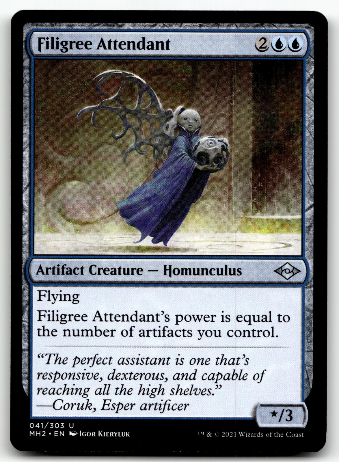 Filigree Attendant 41 Uncommon Modern Horizons 2 Magic: The Gathering Near Mint