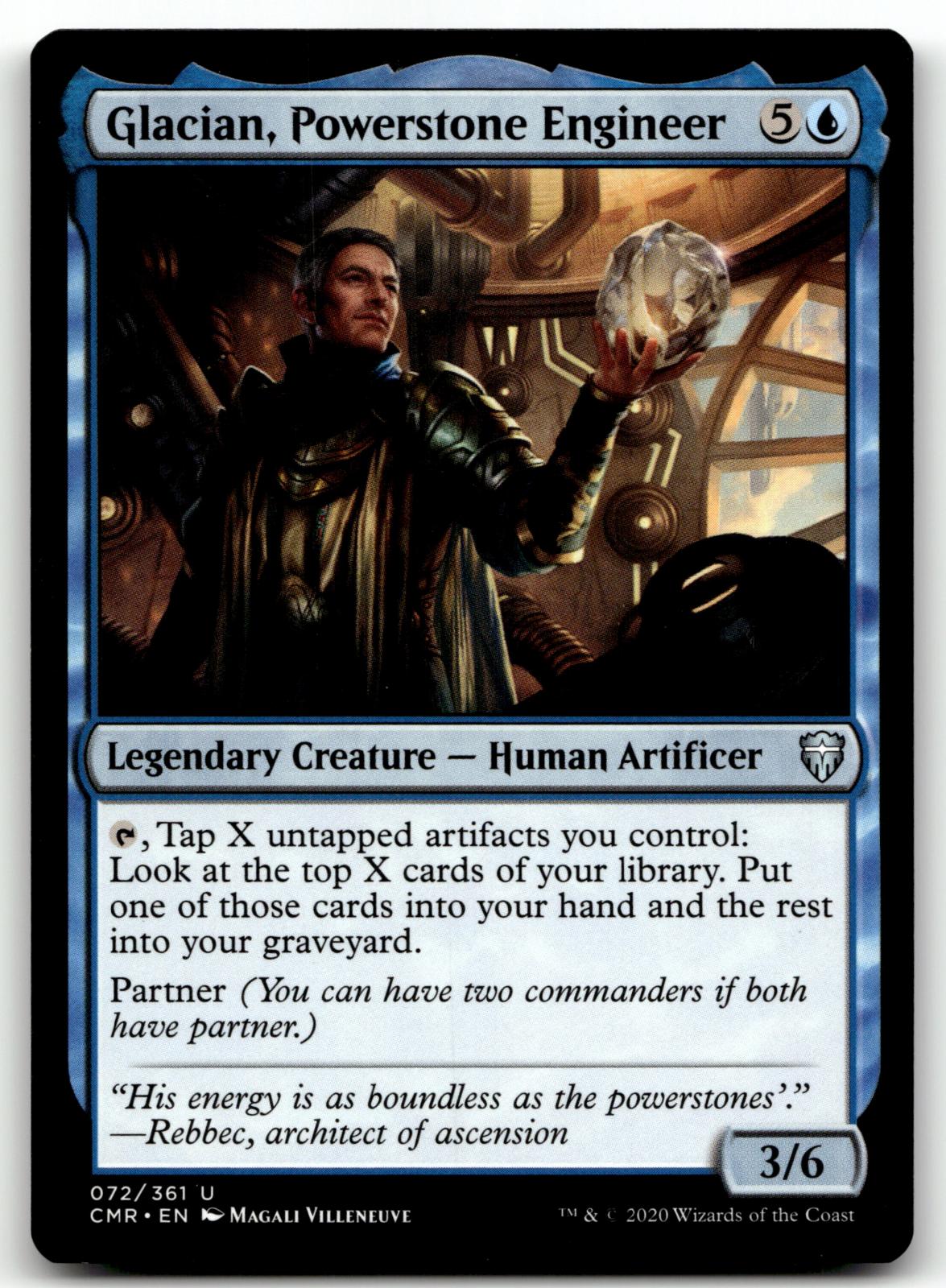 Glacian, Powerstone Engineer 72 Commander Legends Magic: The Gathering NM