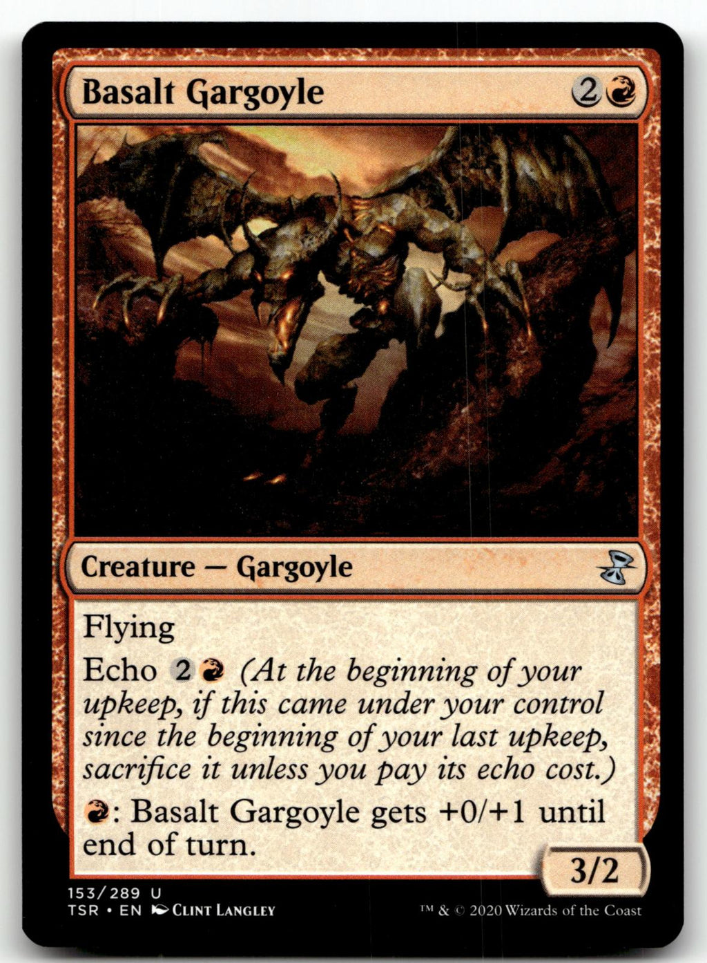 Basalt Gargoyle 153 Uncommon Time Spiral: Remastered Magic: The Gathering NM