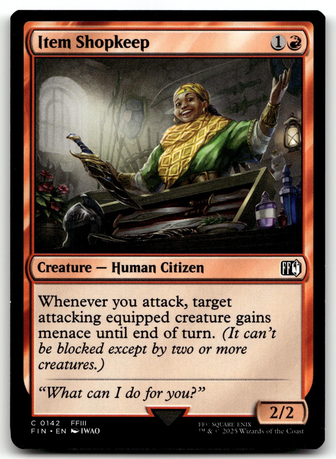 Item Shopkeep 142 Common FINAL FANTASY Magic: The Gathering Near Mint