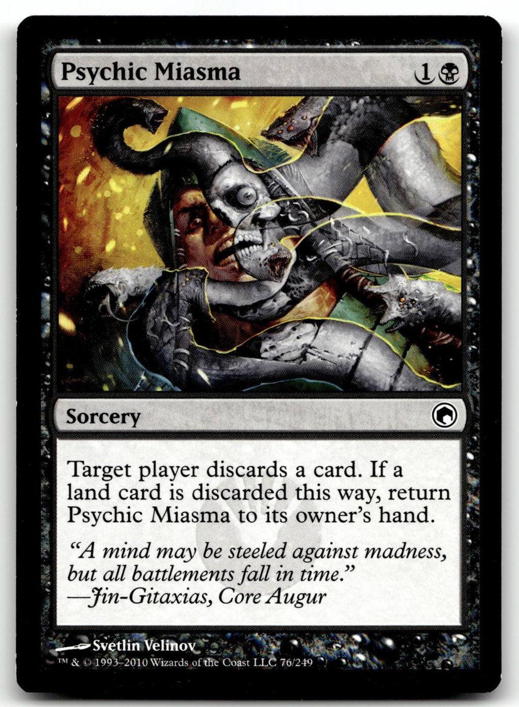 Psychic Miasma 76 Common Scars of Mirrodin Magic: The Gathering Near Mint