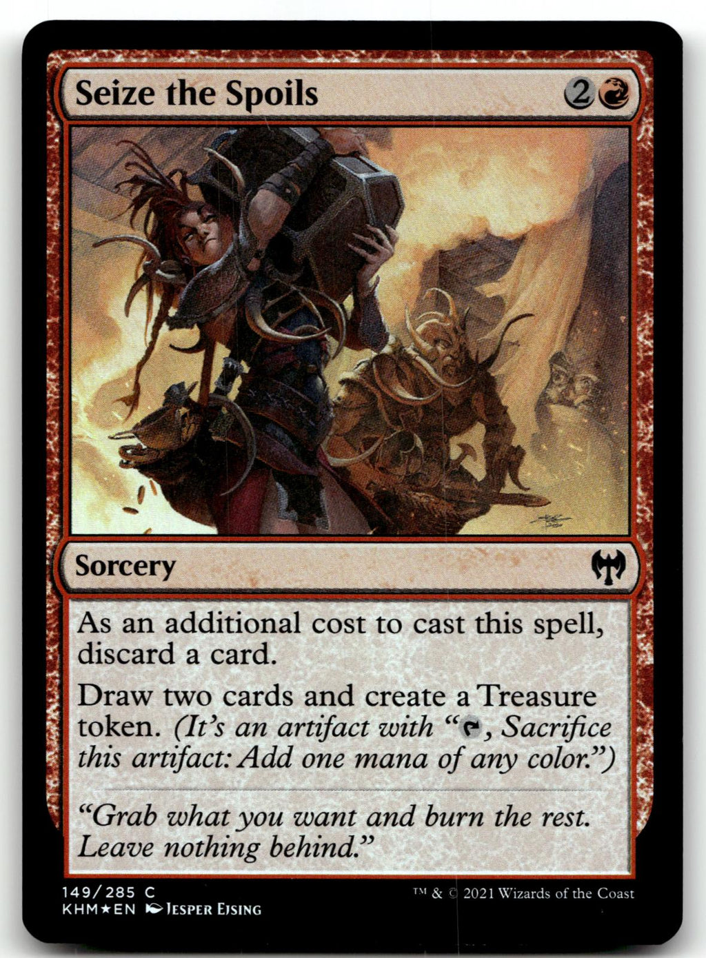 Seize the Spoils 149 Common Kaldheim Magic: The Gathering Foil Near Mint