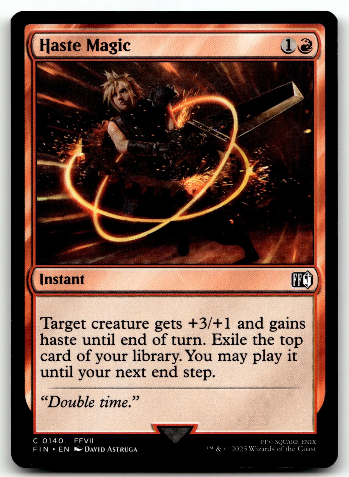 Haste Magic 140 Common FINAL FANTASY Magic: The Gathering Near Mint