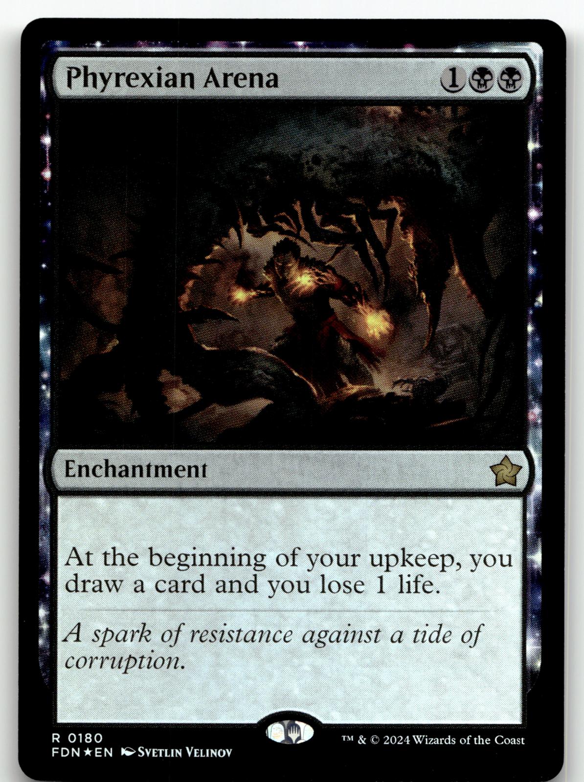 Phyrexian Arena 180 Rare Foundations Magic: The Gathering Foil Near Mint