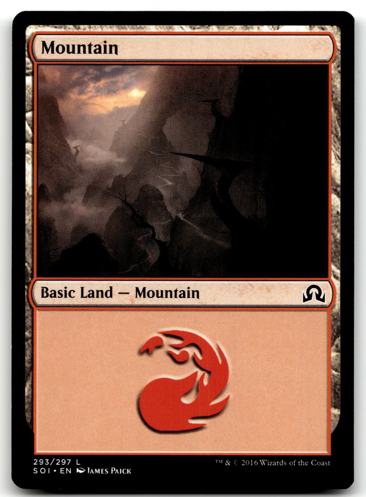 Mountain (293) 293 Land Shadows over Innistrad Magic: The Gathering Near Mint