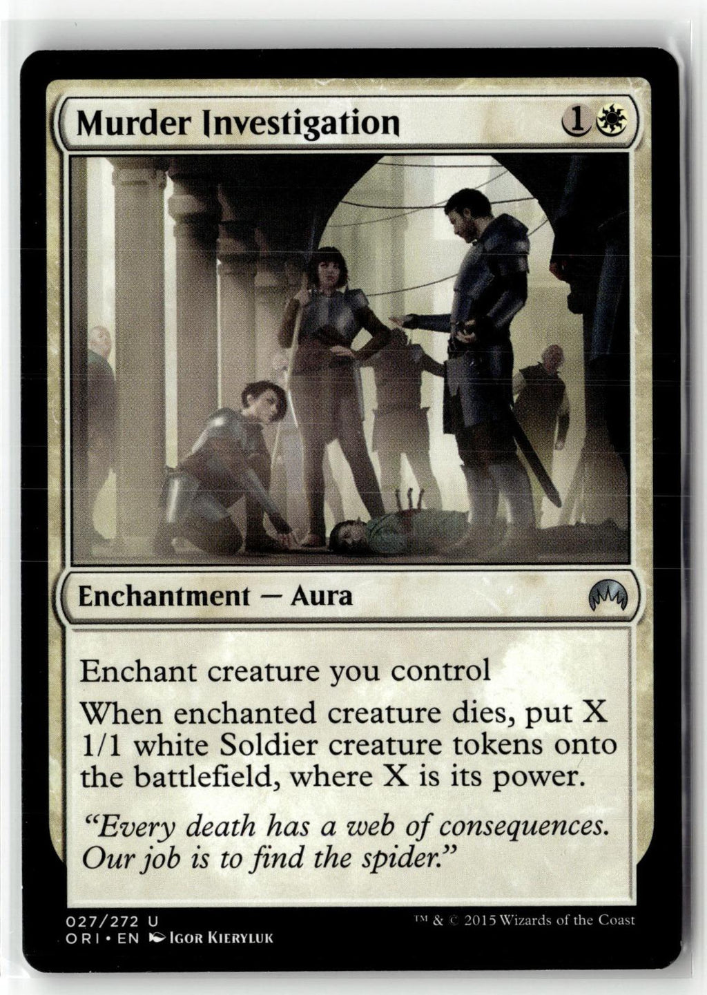 Murder Investigation 27 Uncommon Magic Origins Magic: The Gathering Near Mint
