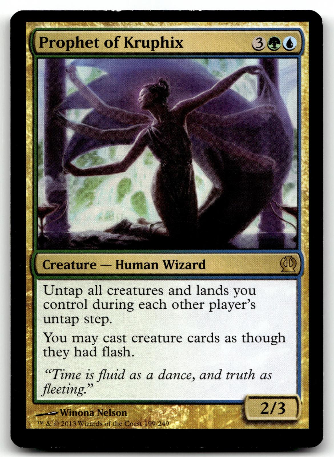 Prophet of Kruphix 199 Rare Theros Magic: The Gathering Near Mint