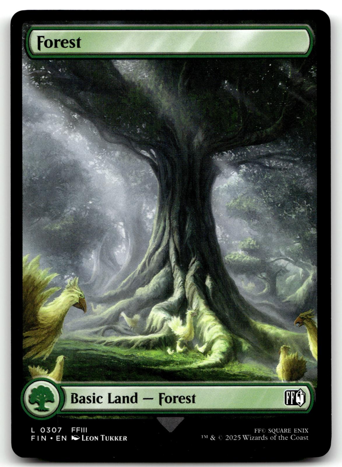 Forest (0307) 307 Land FINAL FANTASY Magic: The Gathering Near Mint