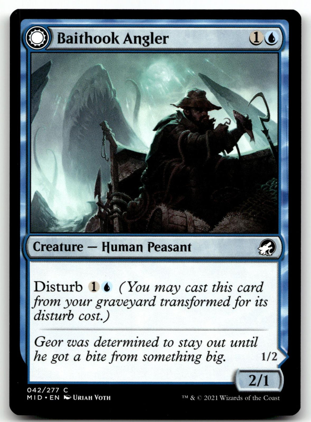 Baithook Angler 42 Common Innistrad: Midnight Hunt Magic: The Gathering NM
