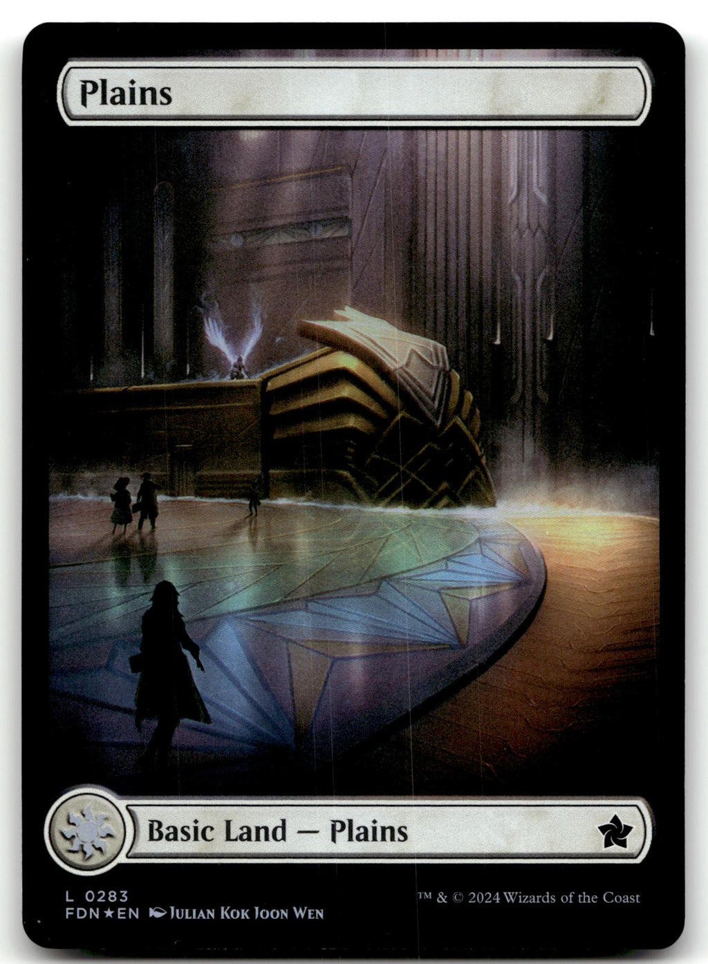 Plains (0283) 283 Land Foundations Magic: The Gathering Foil Near Mint