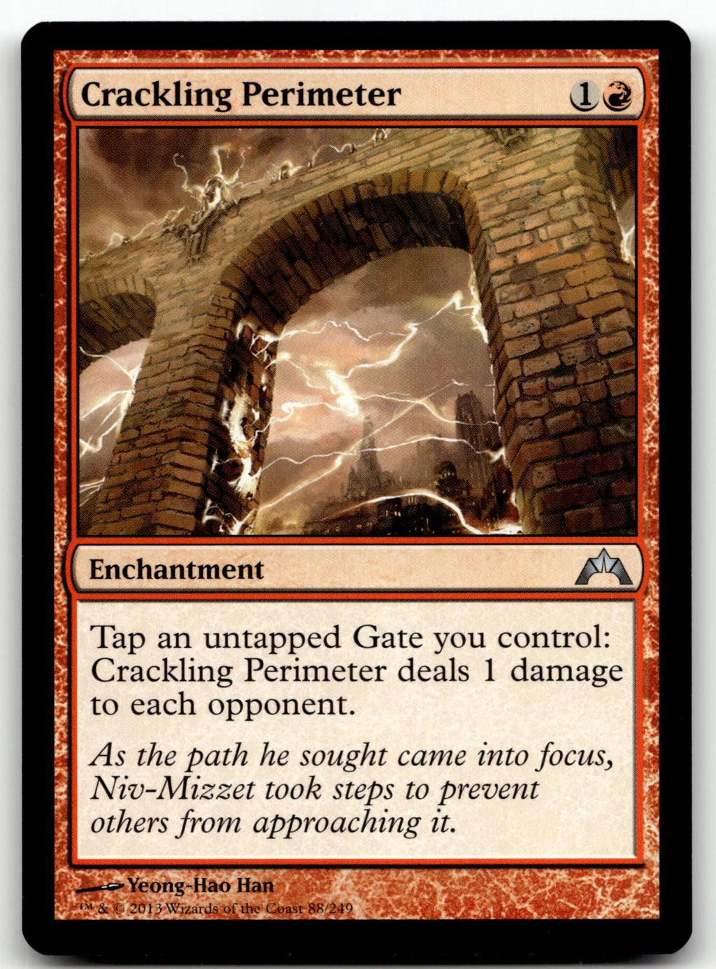 Crackling Perimeter 88 Uncommon Gatecrash Magic: The Gathering Near Mint