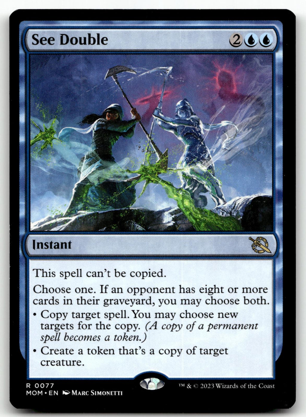 See Double 77 Rare March of the Machine Magic: The Gathering Near Mint