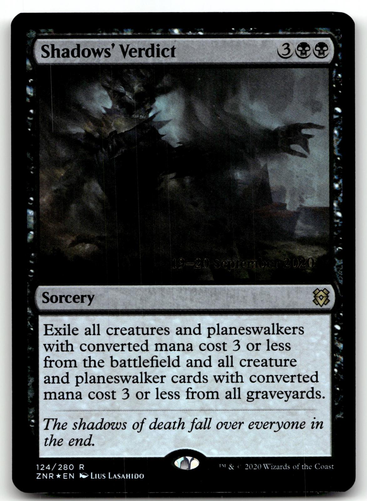 Shadows' Verdict 124 Rare Zendikar Rising Magic: The Gathering Foil Near Mint
