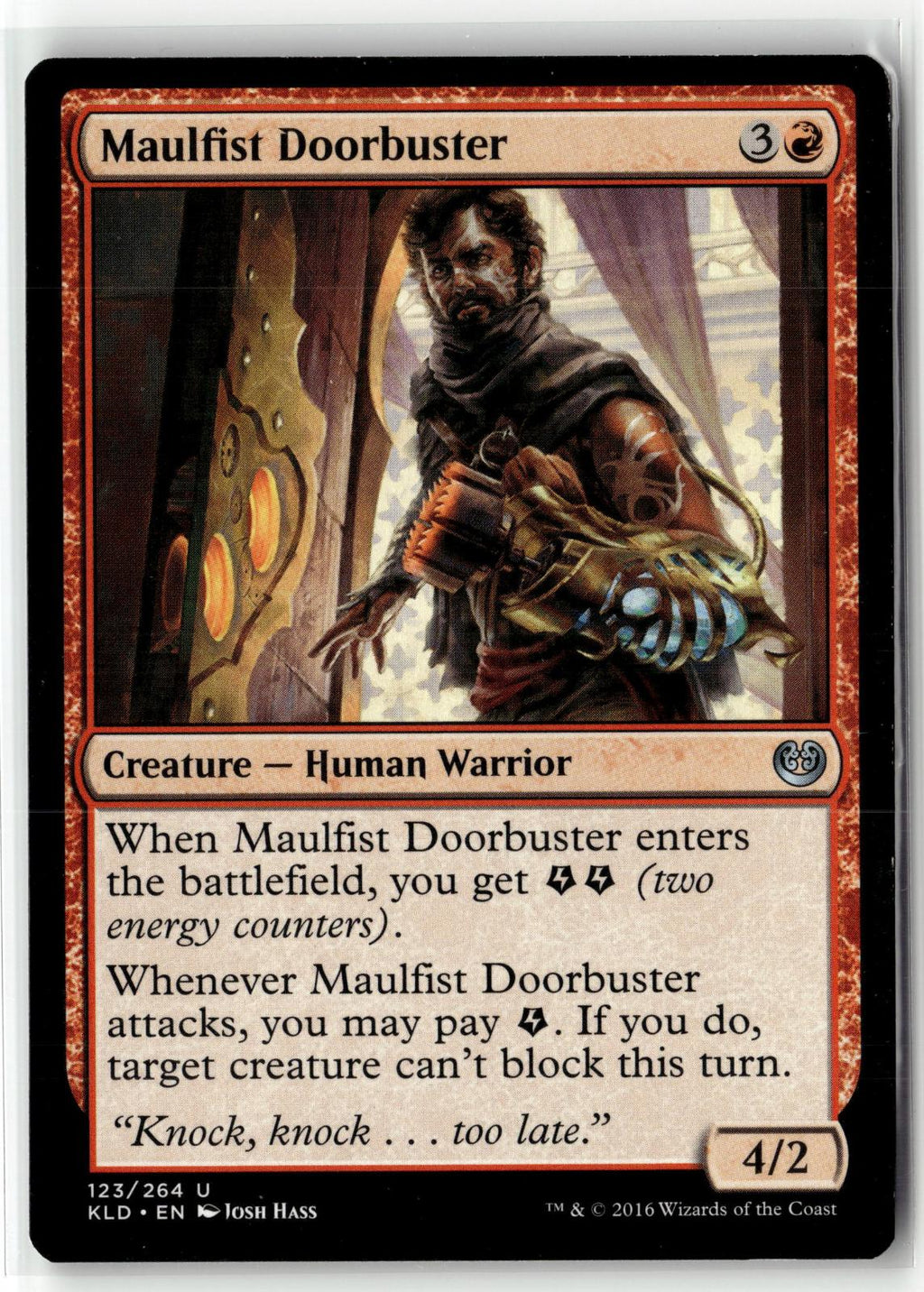 Maulfist Doorbuster 123 Uncommon Kaladesh Magic: The Gathering Near Mint