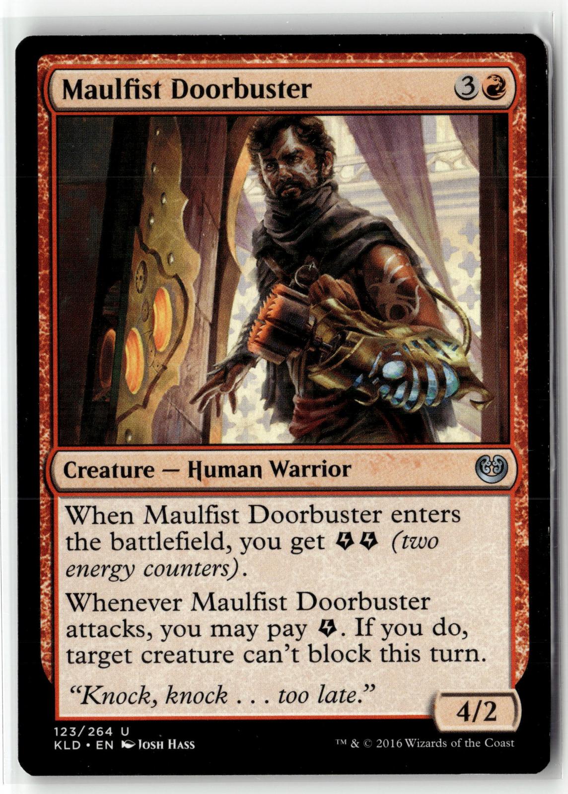 Maulfist Doorbuster 123 Uncommon Kaladesh Magic: The Gathering Near Mint