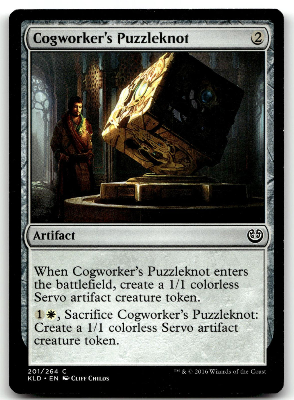 Cogworker's Puzzleknot 201 Common Kaladesh Magic: The Gathering Near Mint