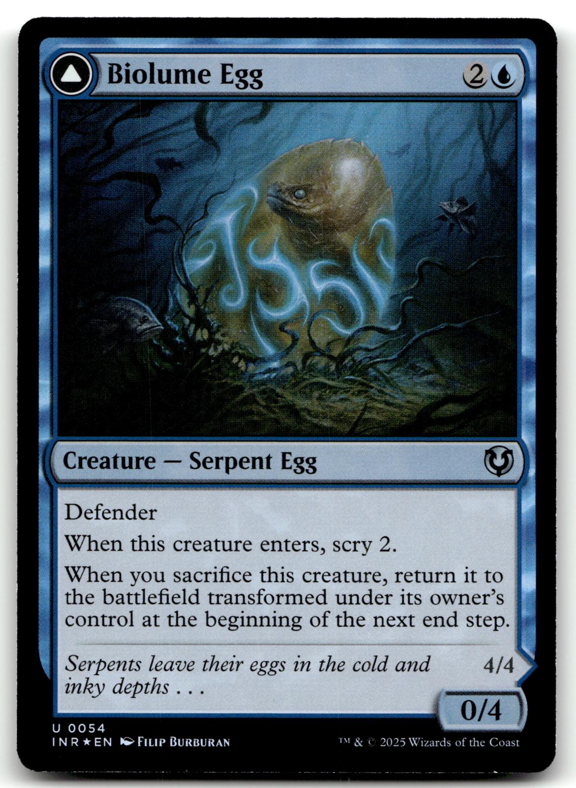 Biolume Egg 54 Uncommon Innistrad Remastered Magic: The Gathering Foil Near Mint