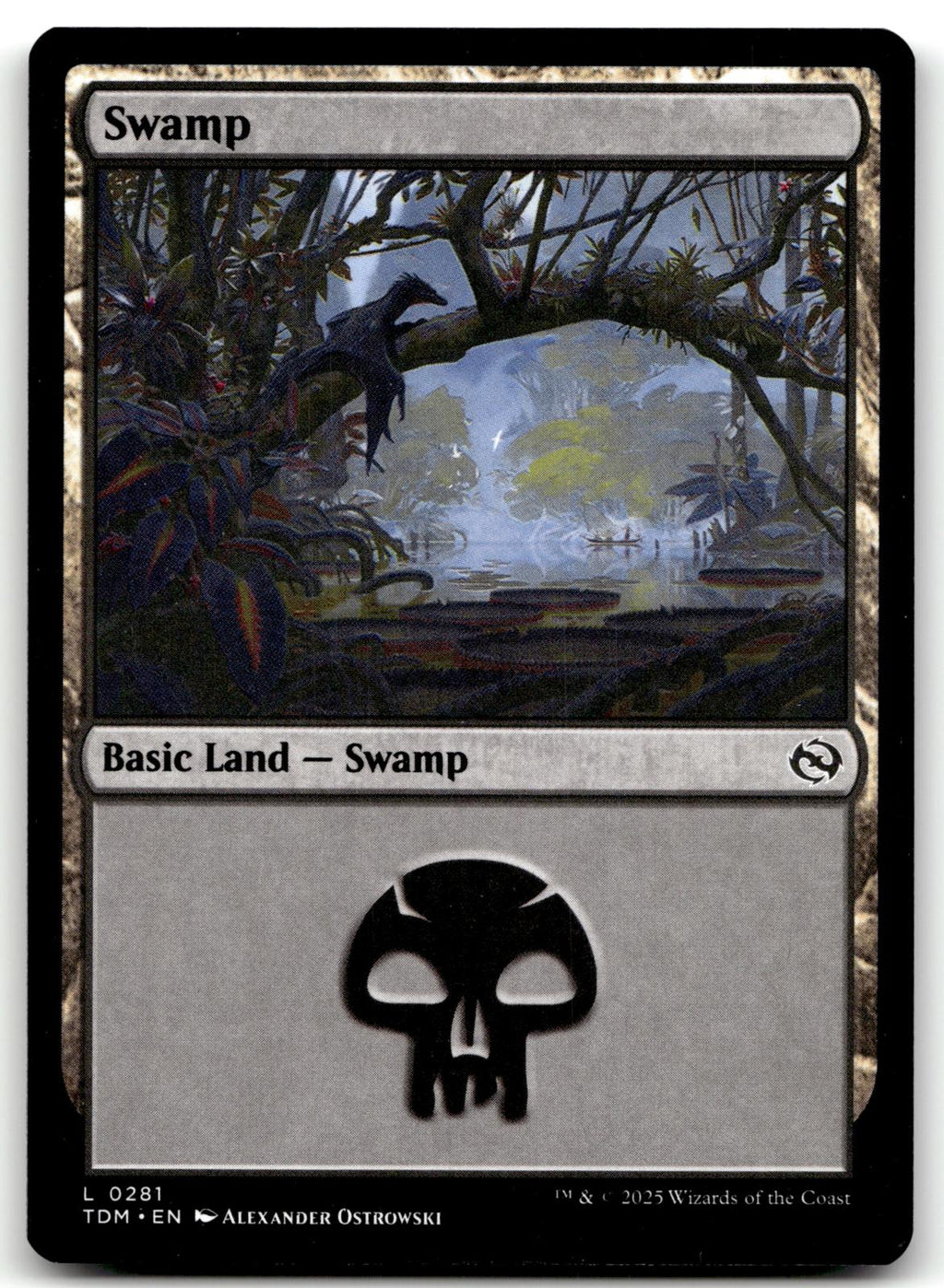 Swamp (0281) 281 Land Tarkir: Dragonstorm Magic: The Gathering Near Mint