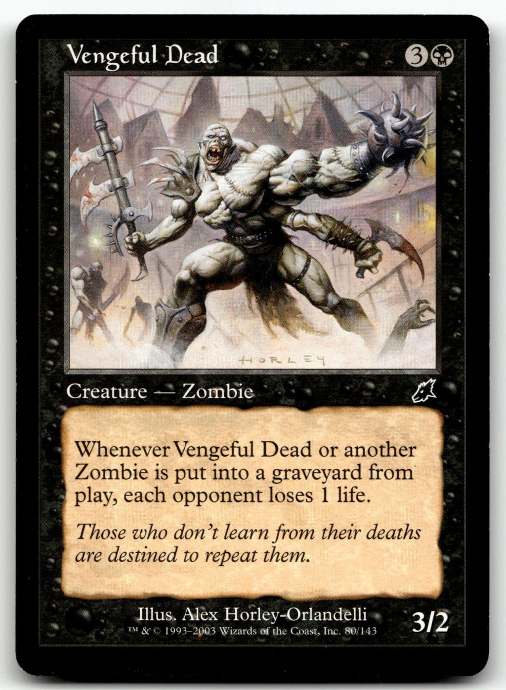 Vengeful Dead 80 Common Scourge Magic: The Gathering Near Mint