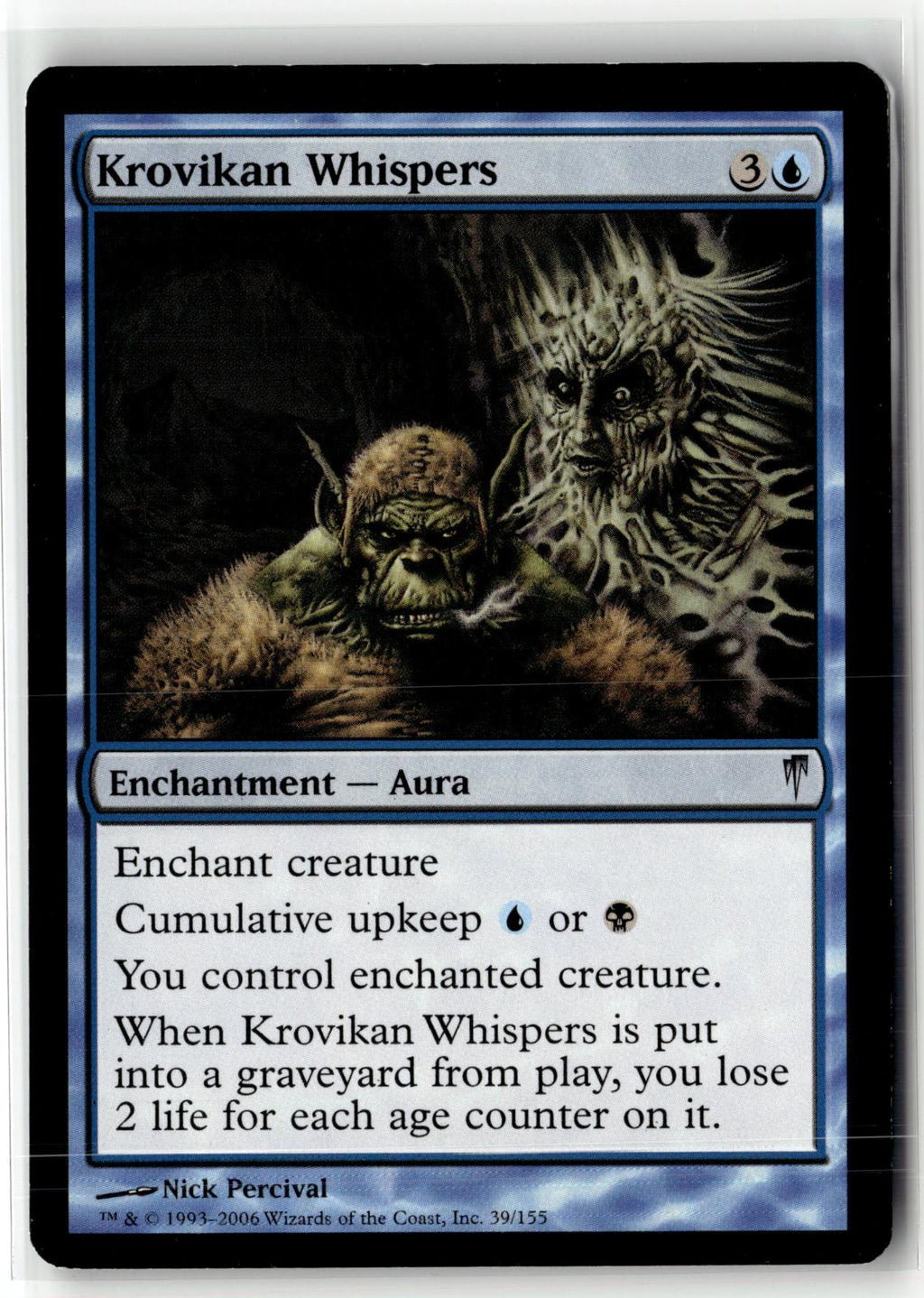 Krovikan Whispers 39 Uncommon Coldsnap Magic: The Gathering Near Mint