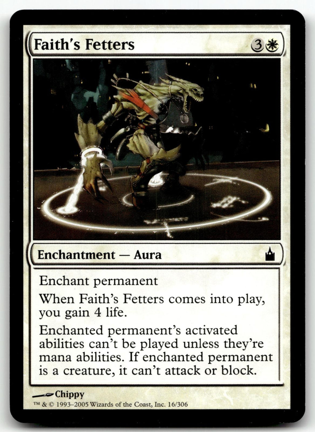 Faith's Fetters 16 Common Ravnica: City of Guilds Magic: The Gathering Near Mint