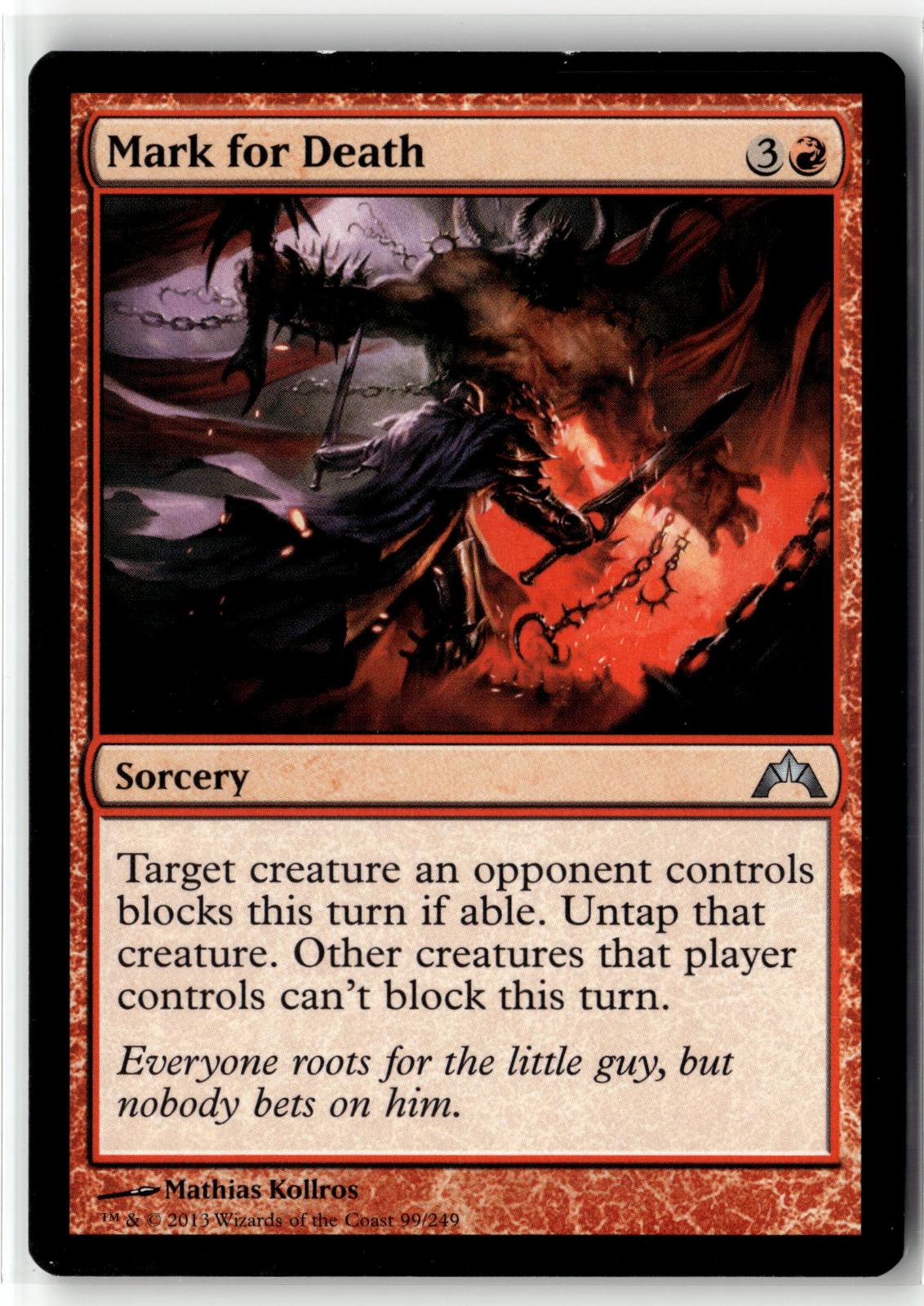 Mark for Death 99 Uncommon Gatecrash Magic: The Gathering Near Mint