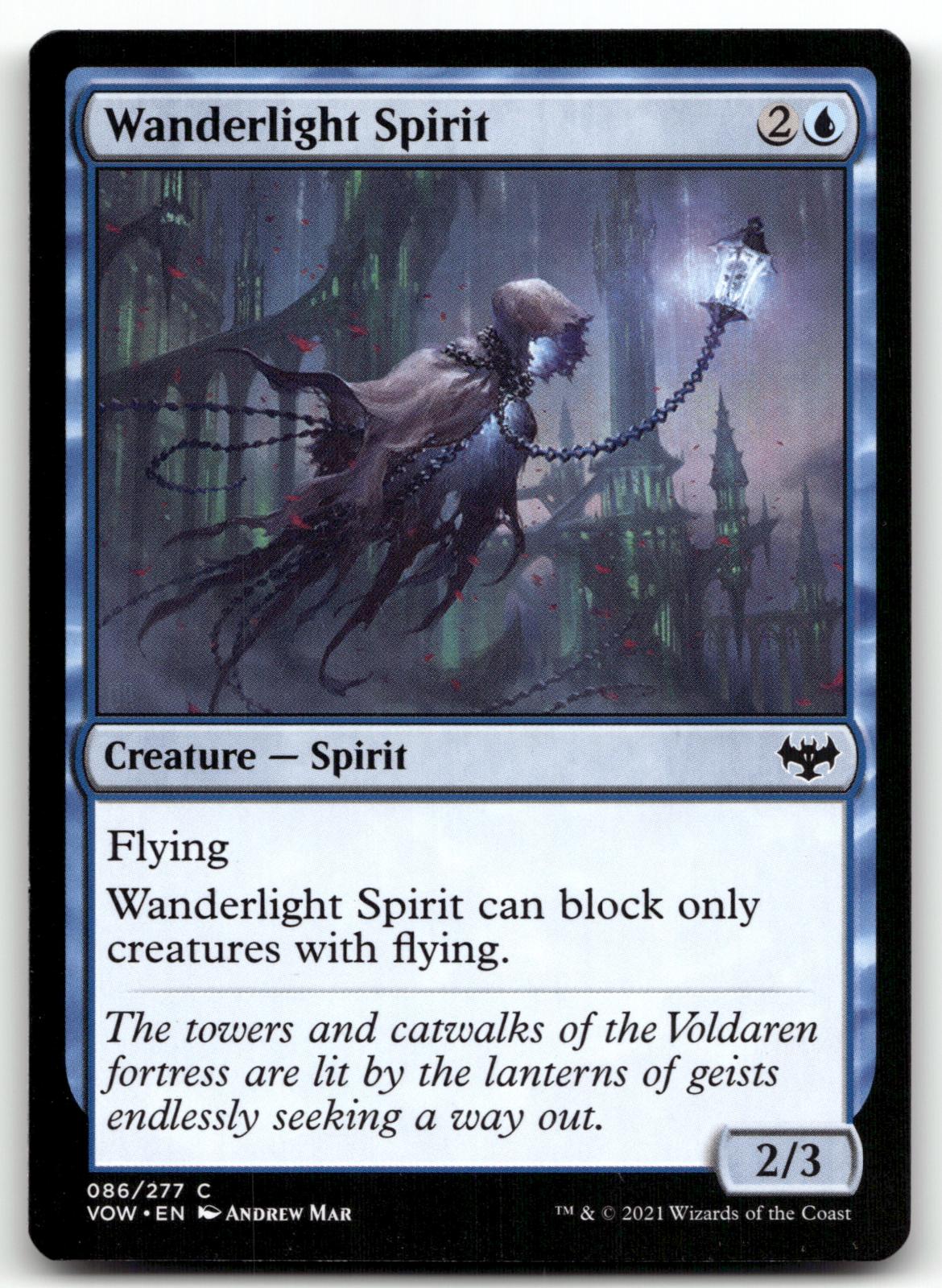 Wanderlight Spirit 86 Common Innistrad: Crimson Vow Magic: The Gathering NM