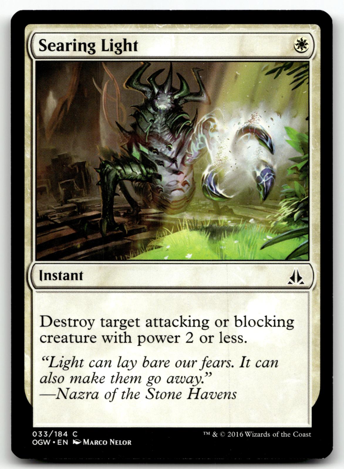 Searing Light 33 Common Oath of the Gatewatch Magic: The Gathering Near Mint