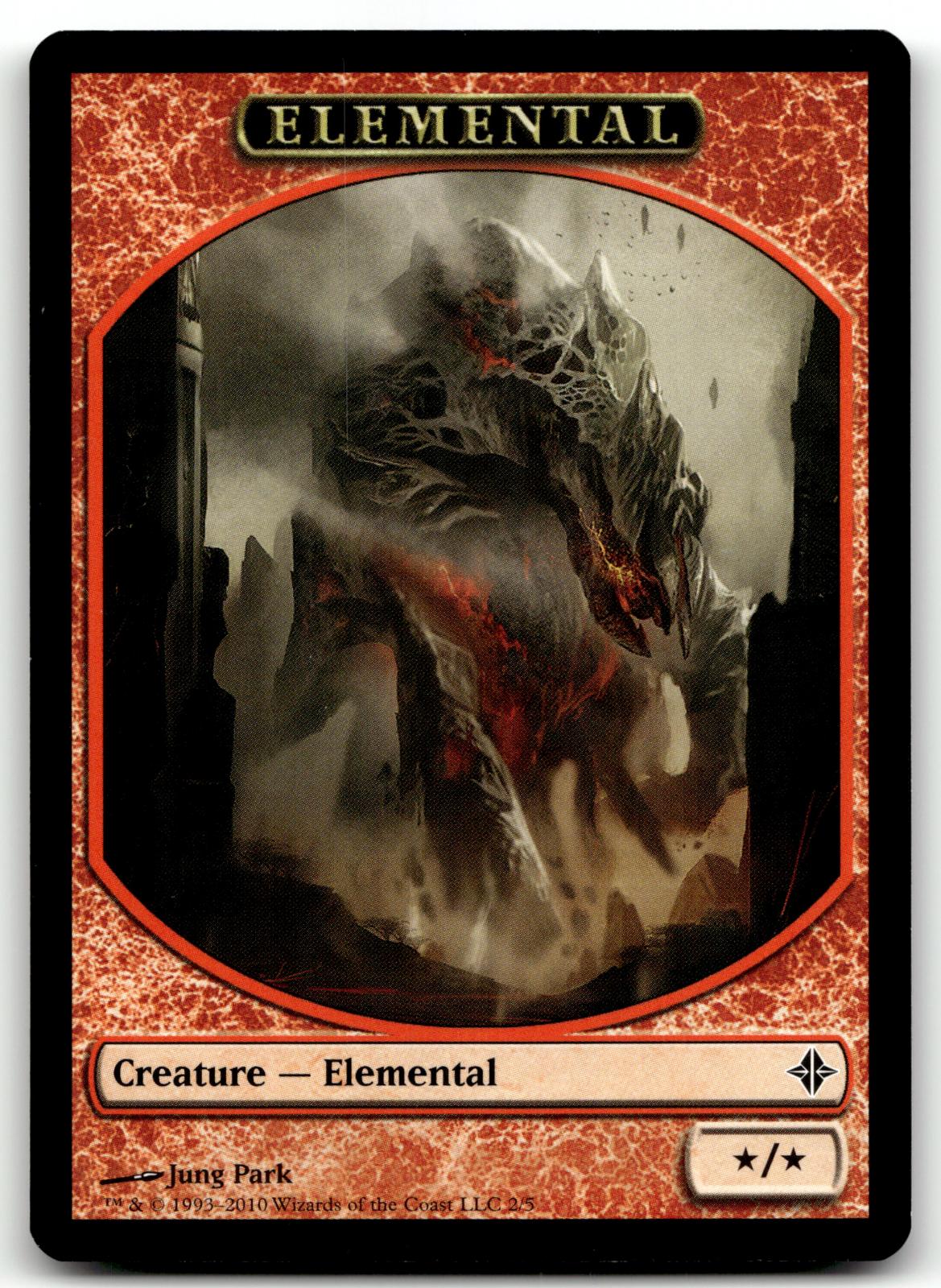 Elemental Token 2 Token Rise of the Eldrazi Magic: The Gathering Near Mint