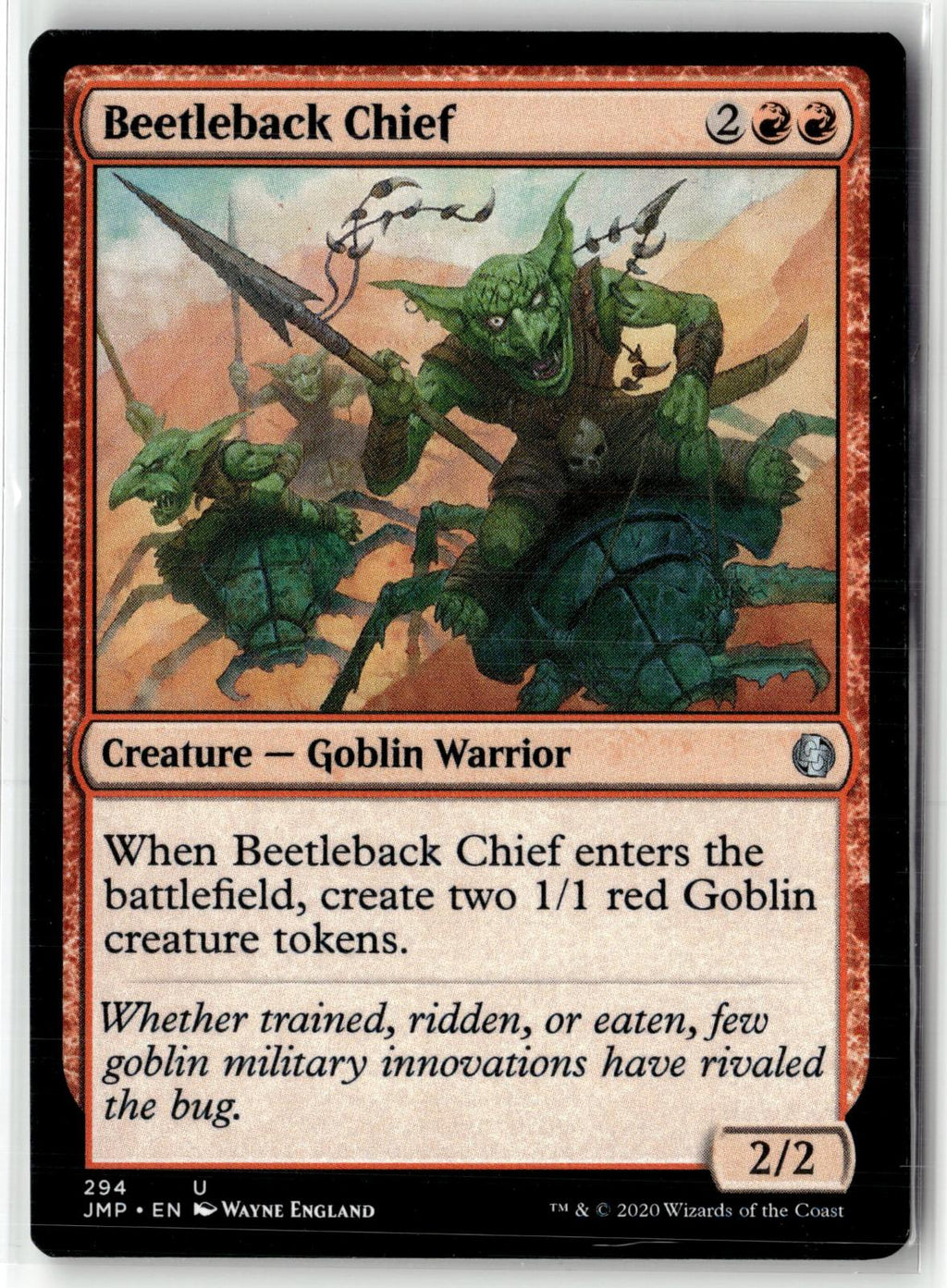 Beetleback Chief 294 Uncommon Jumpstart Magic: The Gathering Near Mint