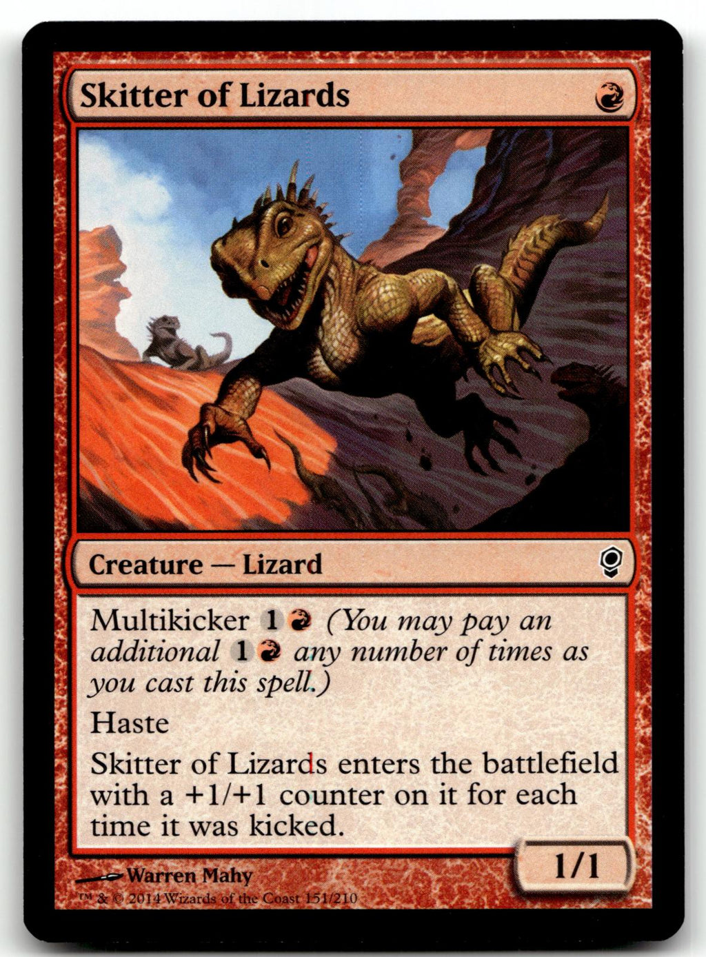 Skitter of Lizards 151 Common Conspiracy Magic: The Gathering Near Mint