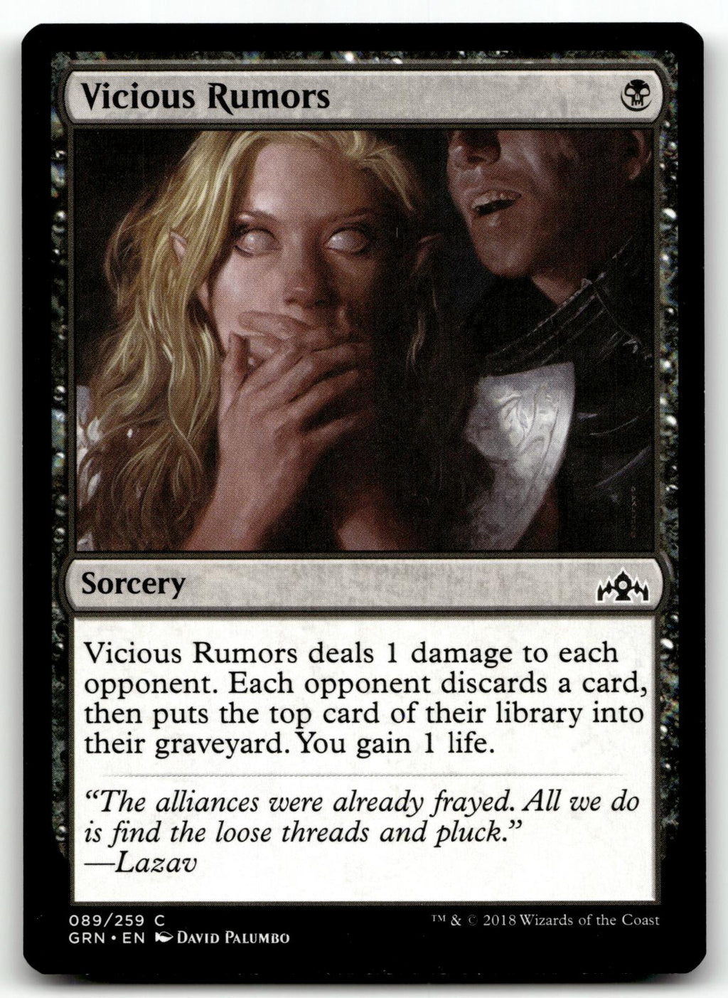 Vicious Rumors 89 Common Guilds of Ravnica Magic: The Gathering Near Mint