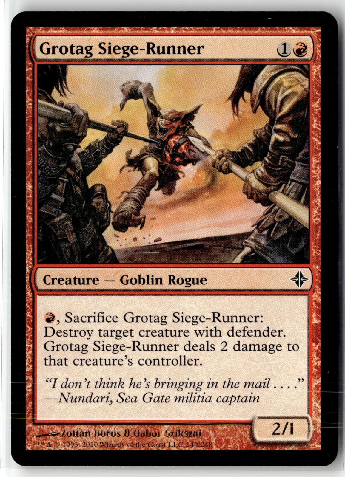 Grotag Siege-Runner 149 Common Rise of the Eldrazi Magic: The Gathering NM