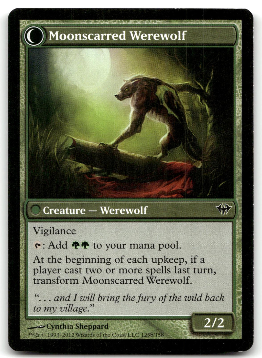 Scorned Villager 125 Common Dark Ascension Magic: The Gathering Near Mint