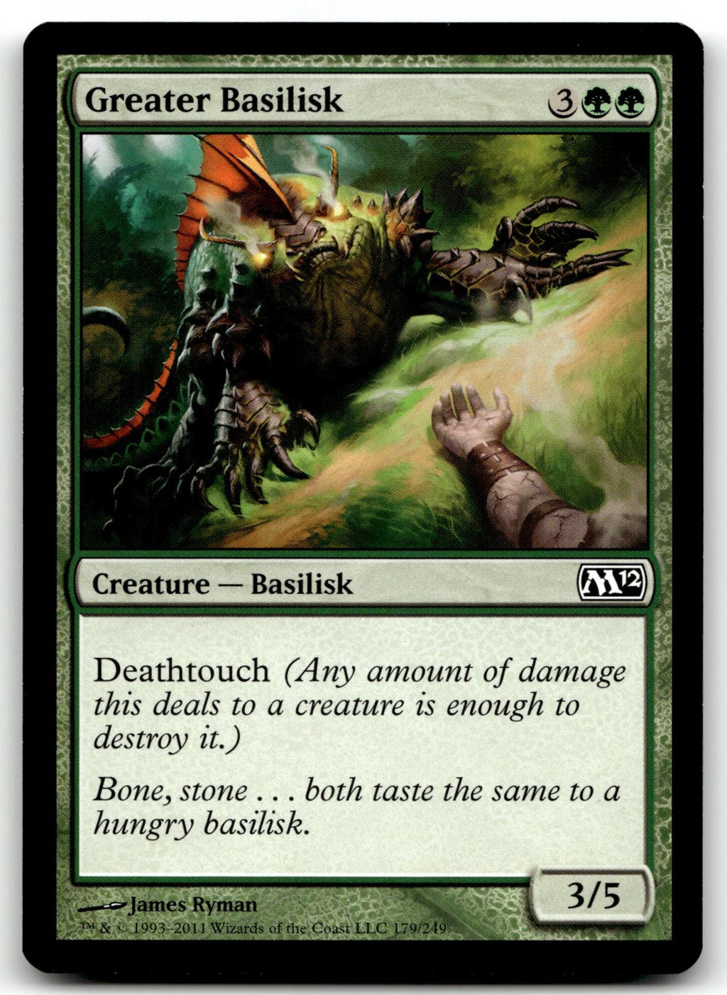 Greater Basilisk 179 Common Magic 2012 (M12) Magic: The Gathering Near Mint