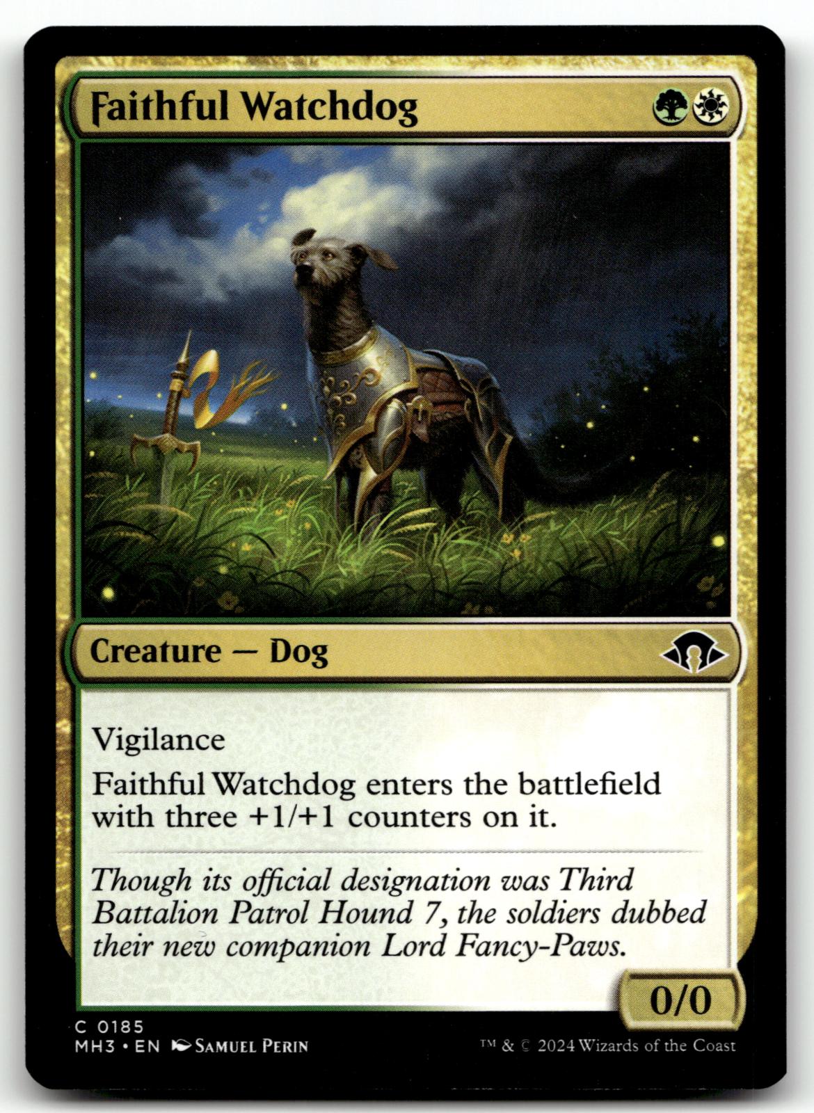 Faithful Watchdog 185 Common Modern Horizons 3 Magic: The Gathering Near Mint