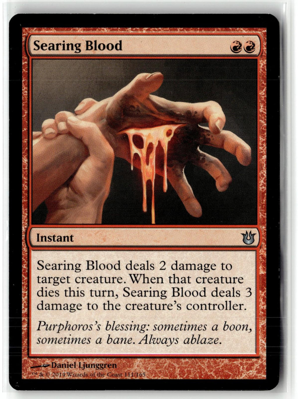 Searing Blood 111 Uncommon Born of the Gods Magic: The Gathering Near Mint