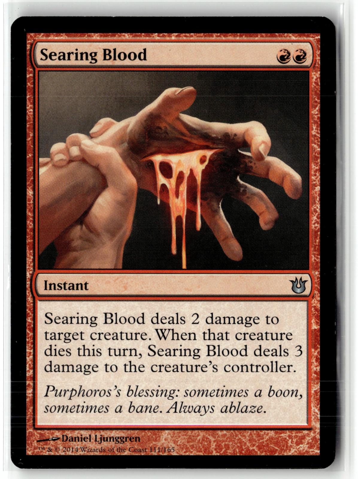 Searing Blood 111 Uncommon Born of the Gods Magic: The Gathering Near Mint
