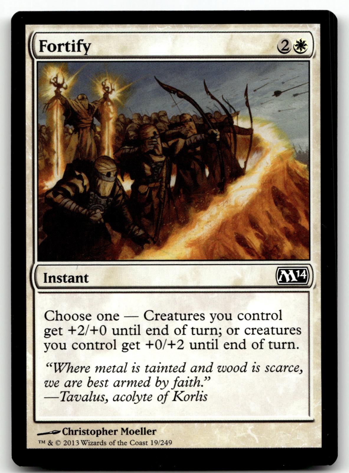 Fortify 19 Common Magic 2014 (M14) Magic: The Gathering Near Mint