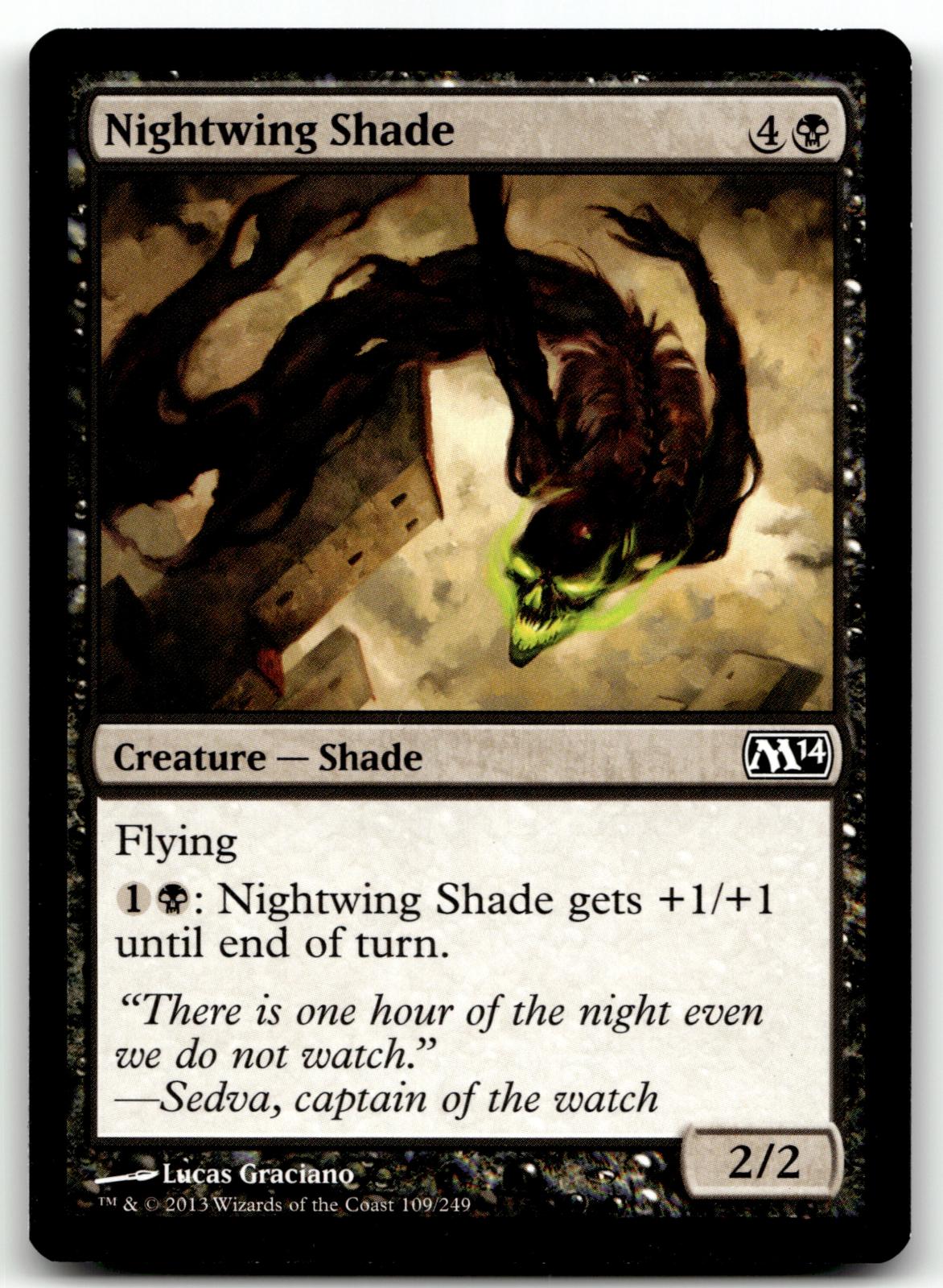 Nightwing Shade 109 Common Magic 2014 (M14) Magic: The Gathering Near Mint