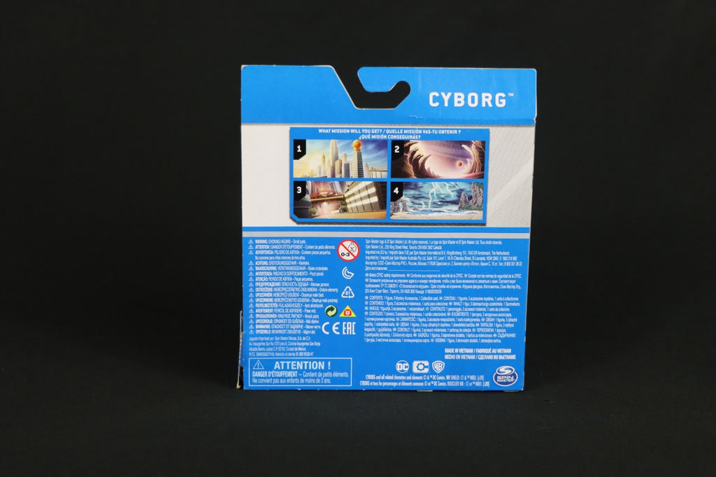 DC Comics Heroes Unite Cyborg 4" Action Figure Mystery Accessories Spin Master