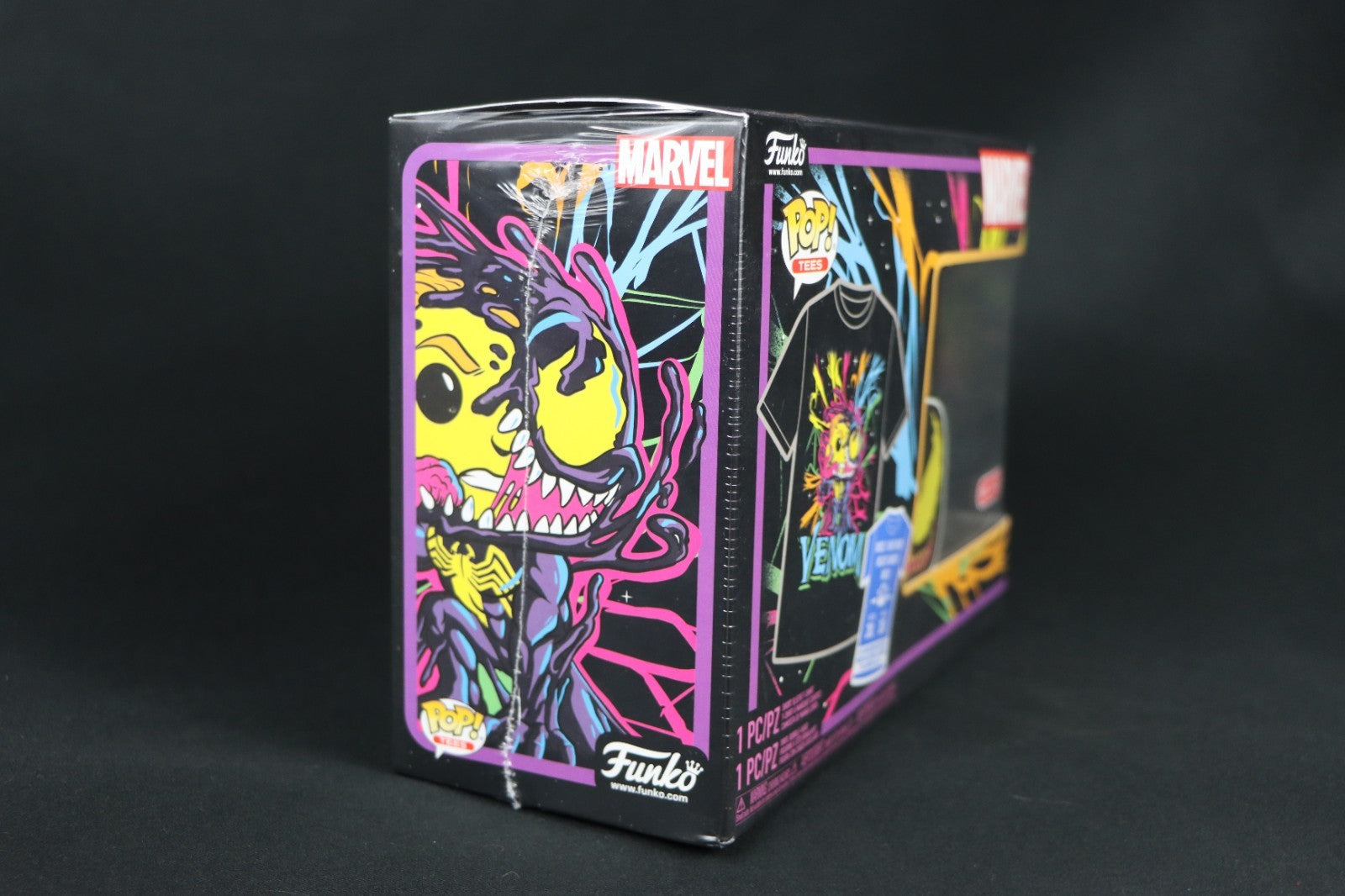 Blacklight Venom Eddie Brock Funko Pop & T-Shirt Bundle 2XL Target - Sealed XXL