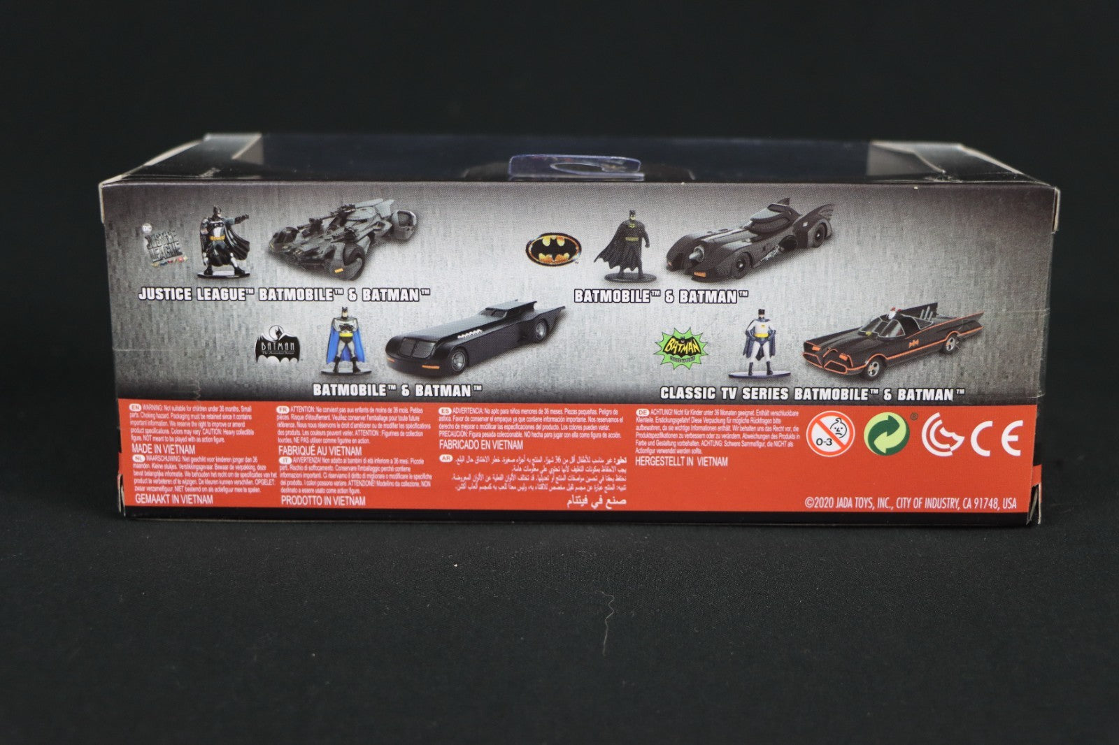 Jada Justice League Batman & Batmobile - 1:34 Car w/figure 2022 New Sealed