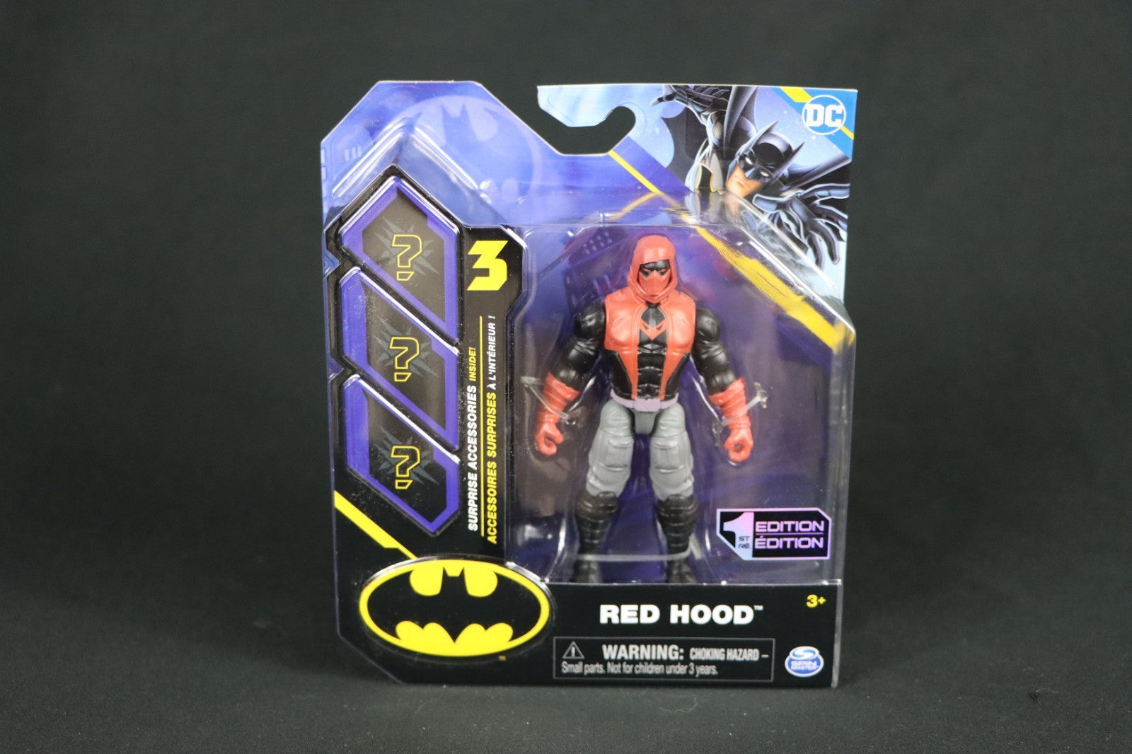 DC Comics • RED HOOD • 4  Action Figure w/ 3 Surprise Accessories • 1st Edition