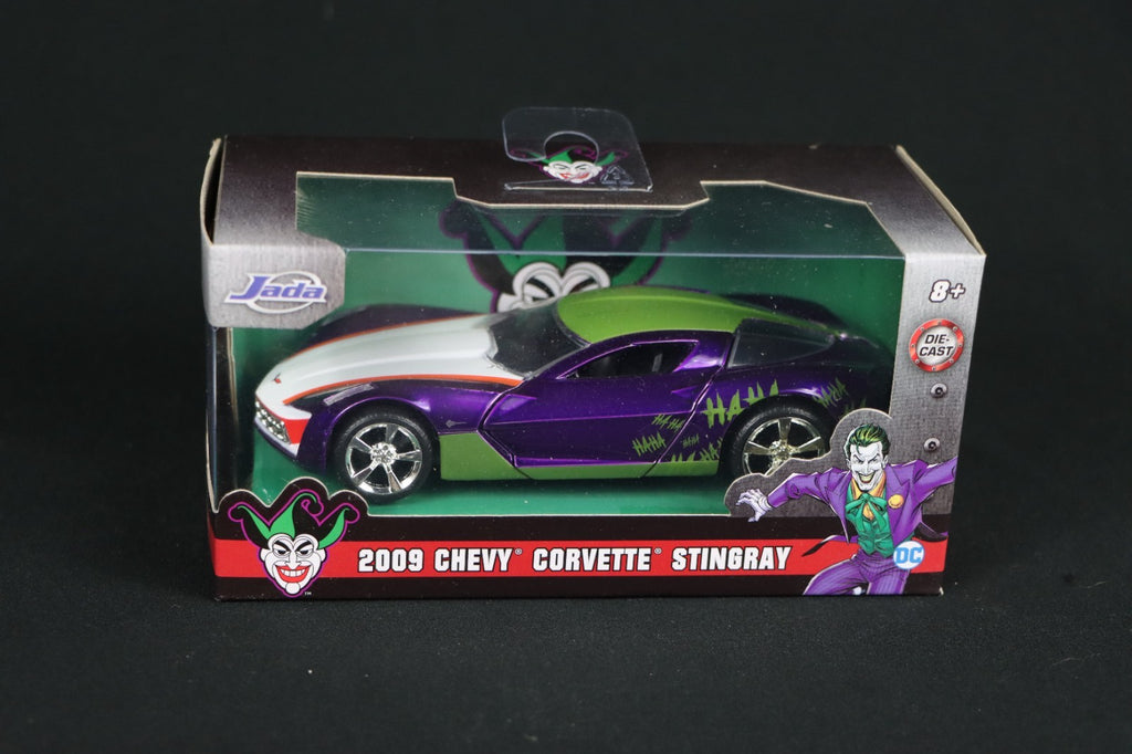 2009 Chevy Corvette Stingray Joker Diecast DC Comics 1/32 JADA 31199