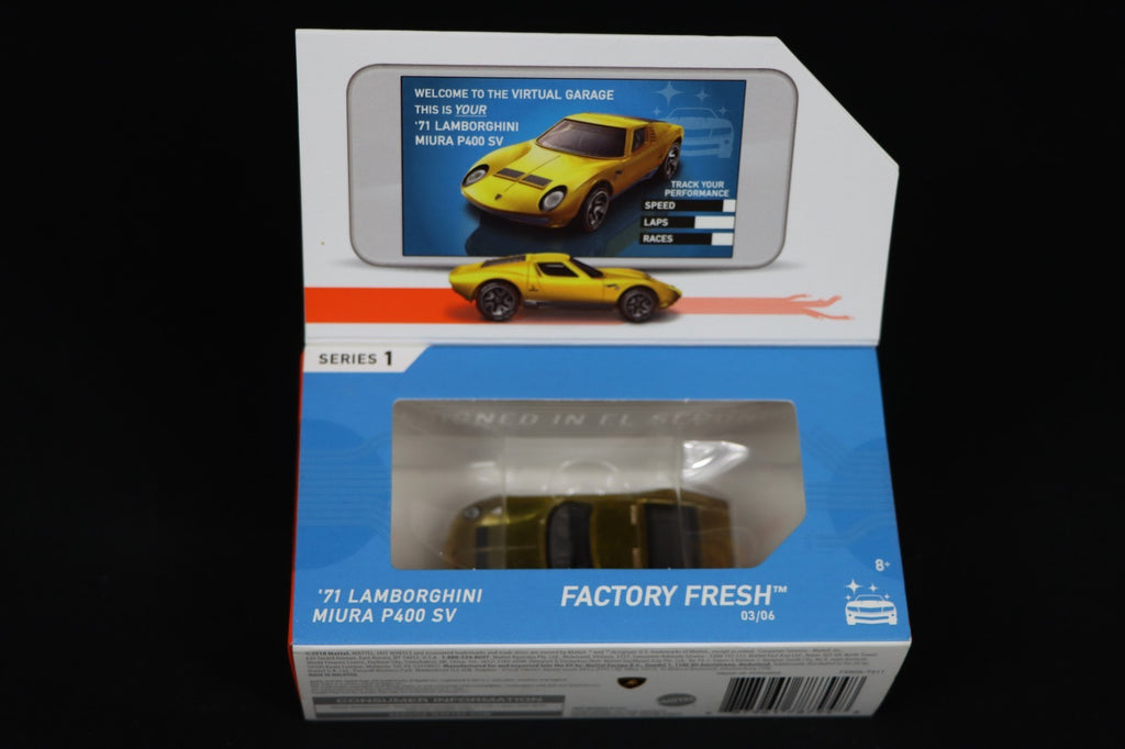 Hot Wheels id Series 1 “‘71 LAMBORGHINI MIURA P400 SV” Limited Run Collectible!