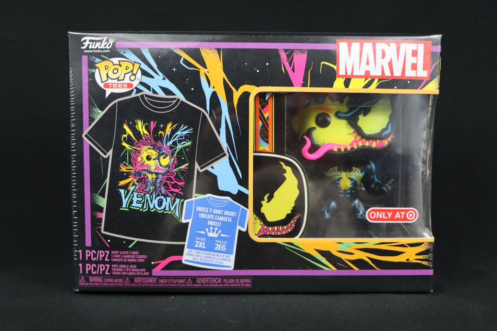 Blacklight Venom Eddie Brock Funko Pop & T-Shirt Bundle 2XL Target - Sealed XXL