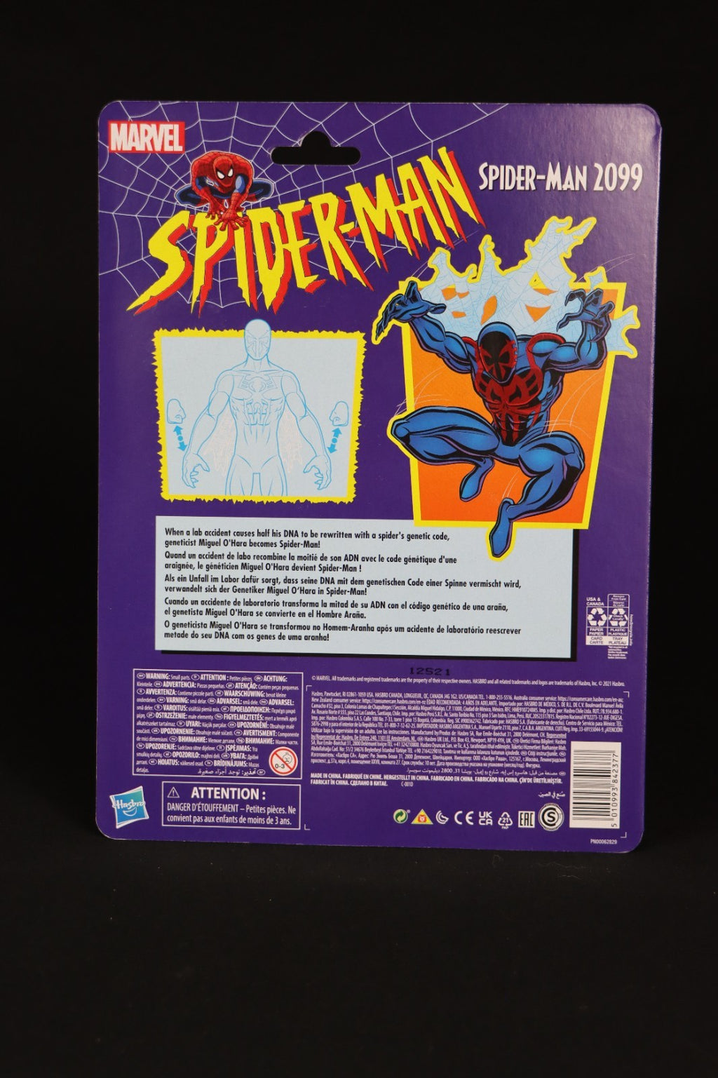 2021 Hasbro Marvel Legends Retro Collection 6" Spider Man 2099 New SEALED